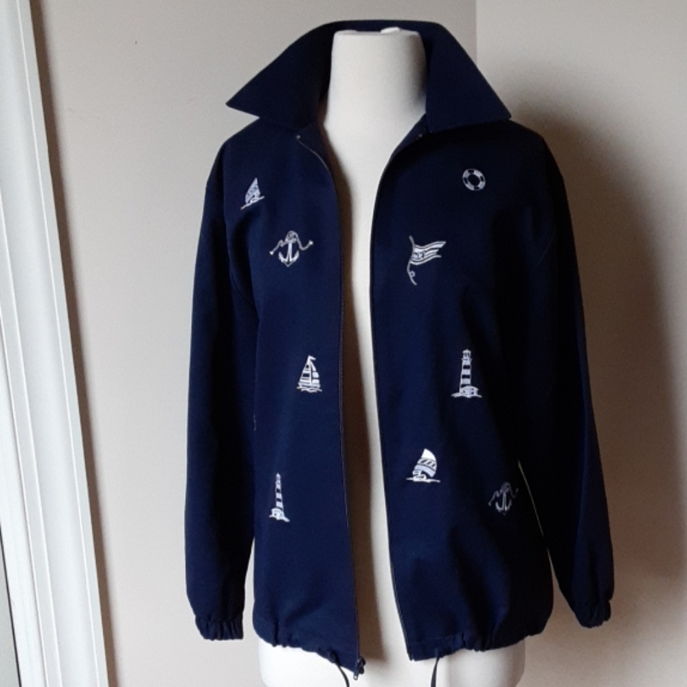 Vintage BonWorth Navy Nautical Jacket